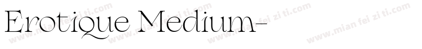 Erotique Medium字体转换
